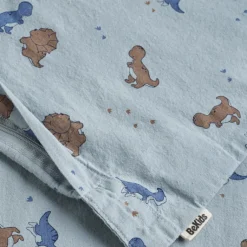 BeKids Bambus babydyne med sengetøj - Blue fog-Børn Pakkeløsninger|Sengetøj