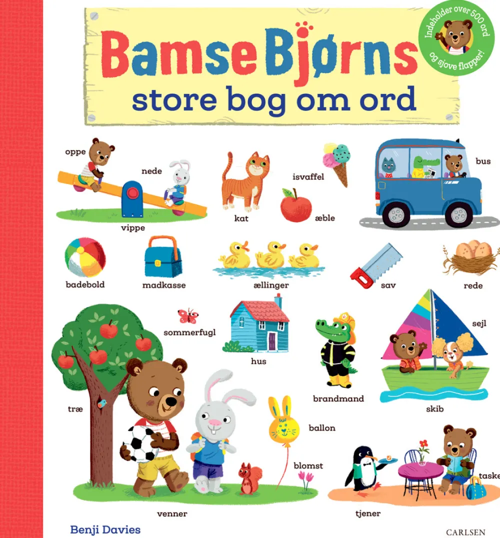 Carlsen Bamse Bjørns store bog om ord-Børn Børnebøger