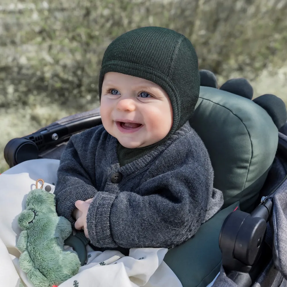 Done By Deer Barnevognspude Croco Grøn- Barnevognspuder