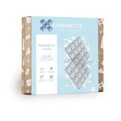 CONNETIX Base Plate - magnetplader 2 stk. - clear- Magnetlegesæt