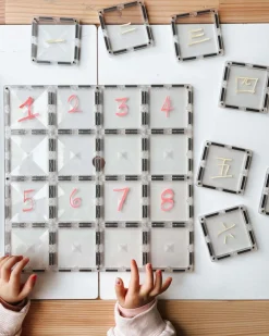 CONNETIX Base Plate - magnetplader 2 stk. - clear- Magnetlegesæt