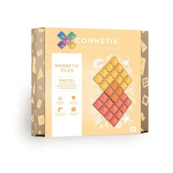 CONNETIX Base Plate-magnetplader 2 stk.patel lemon & peach- Magnetlegesæt