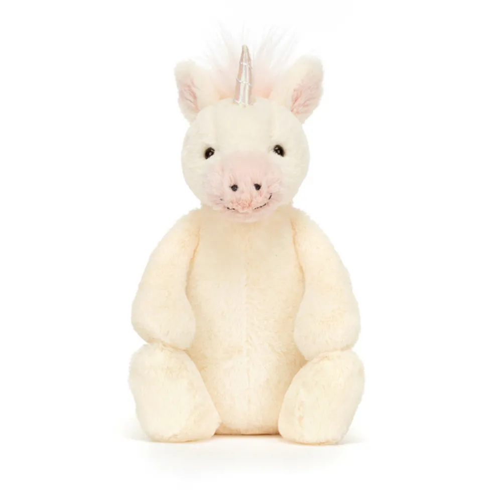JellyCat Bashful Enhjørning, lille 18 cm- Bamser
