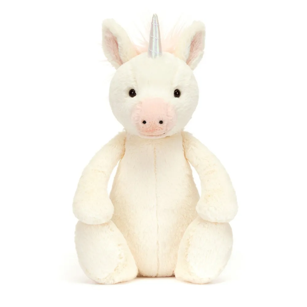 JellyCat Bashful Enhjørning, original 31 cm- Bamser