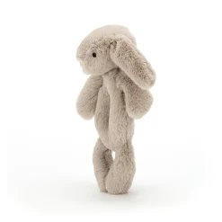 JellyCat Bashful kanin, beige ring rangle- Rangler I Plys