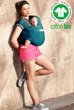 Love Radius By Je Porte mon Bebé Basic økologisk strækvikle blå- Bæreseler & Vikler