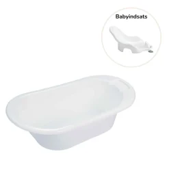 Bébé-Jou Bebejou badekar inkl. aquasit baby support - Hvid- Badekar, Stativer & Badestole