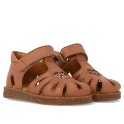 Angulus Begynder sandal med glitterhjerte - Clay/Clay Glitter- Sandaler Med Lukket Tå|Begyndersandaler