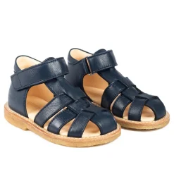 Angulus Begynder sandal med velcrolukning - Navy- Sandaler Med Lukket Tå|Begyndersandaler