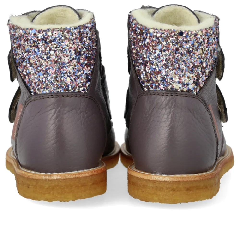 Angulus Begynder TEX-støvle med glitter og velcro - 4314- Vinterstøvler