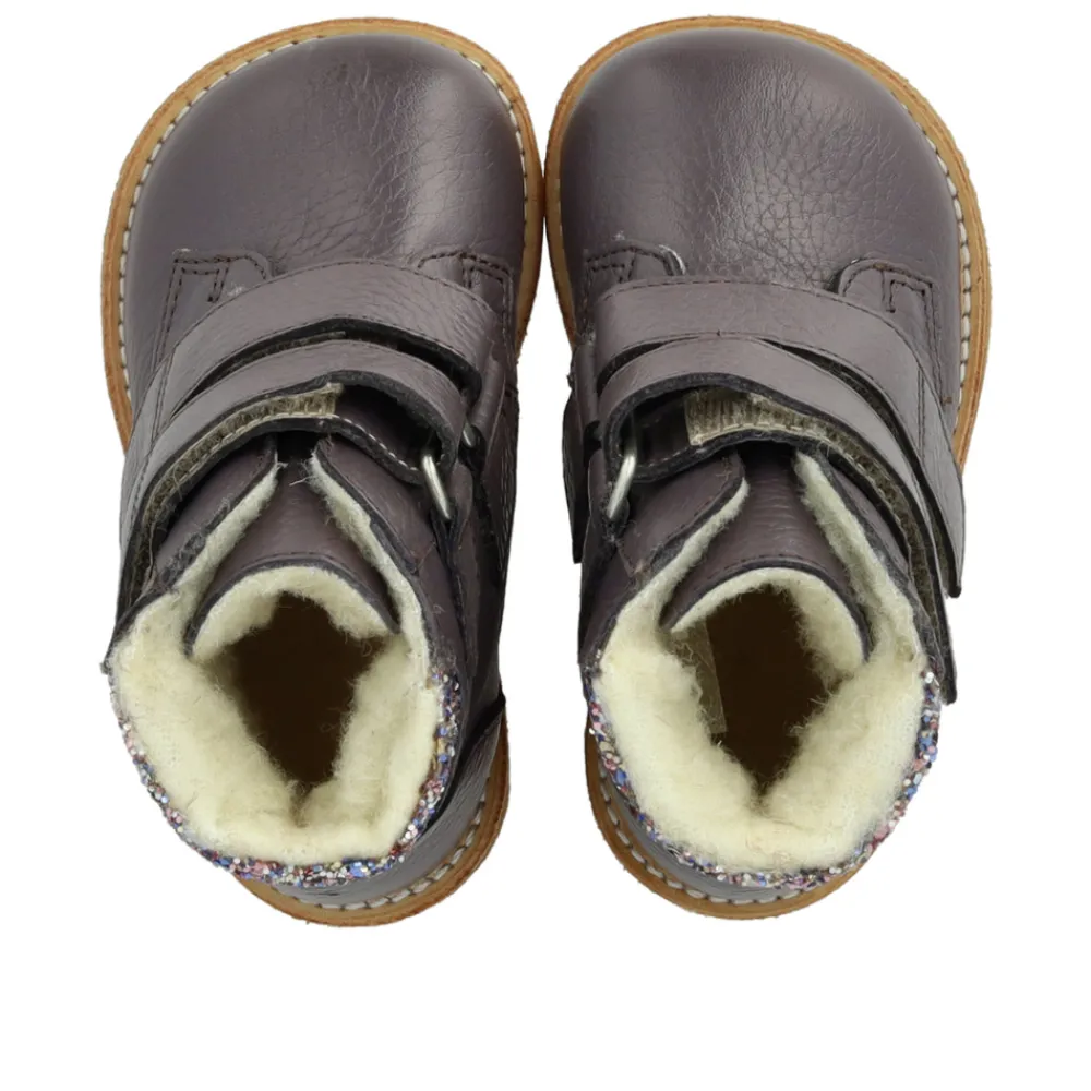 Angulus Begynder TEX-støvle med glitter og velcro - 4314- Vinterstøvler