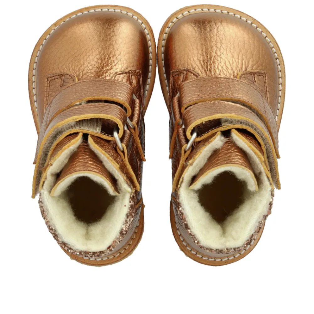 Angulus Begynder TEX-støvle med glitter og velcro - 4264- Vinterstøvler