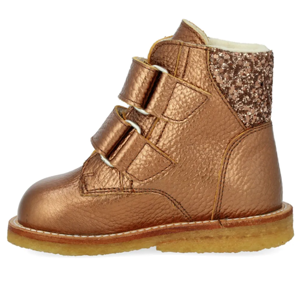 Angulus Begynder TEX-støvle med glitter og velcro - 4264- Vinterstøvler