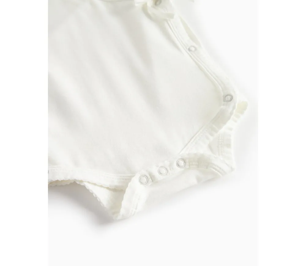 MarMar Copenhagen Belita Slå-om-body - Gentle white- Bodystocking M. Skrålukning