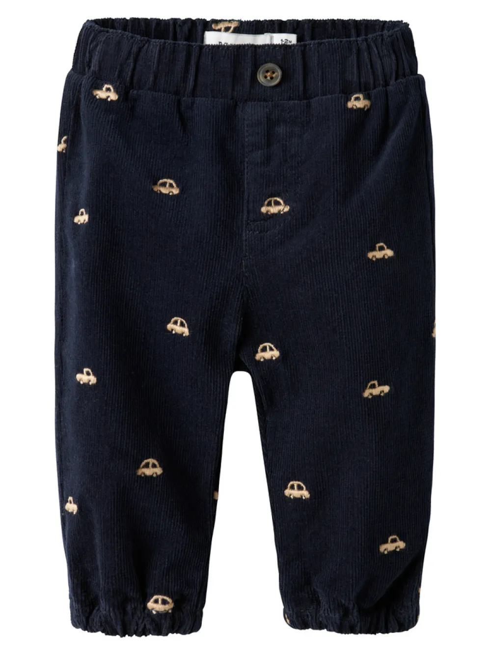 NAME IT Ben Baggy R Cord Emb Bukser - Navy Blazer- Bukser