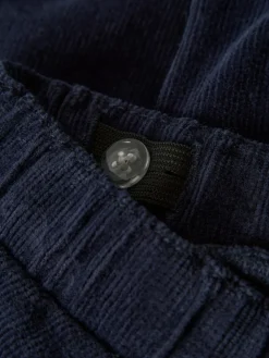 NAME IT Ben Baggy R Cord Emb Bukser - Navy Blazer- Bukser