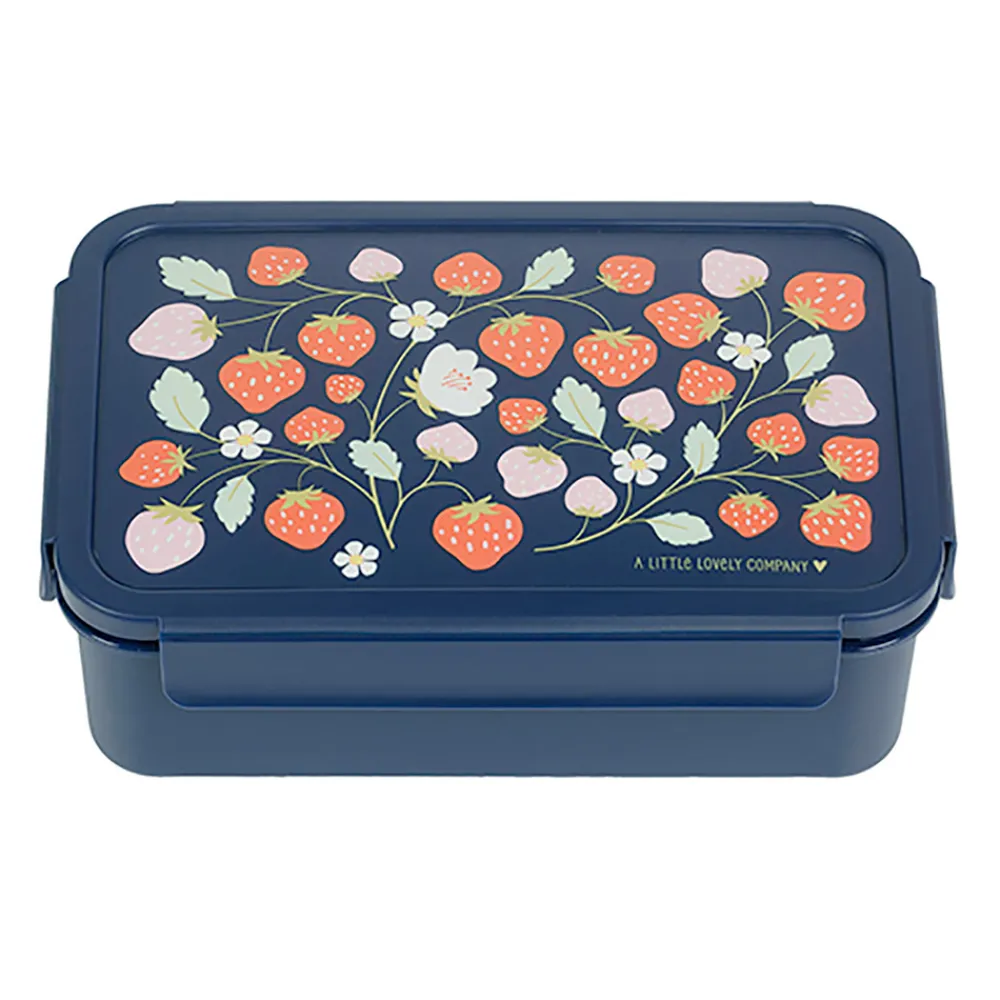 A Little Lovely Company Bento lunch box: Strawberries- Madkasser & Drikkedunke