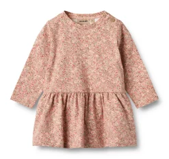 Wheat Bessie Jersey Kjole - Rose dust flower meadow- Kjoler