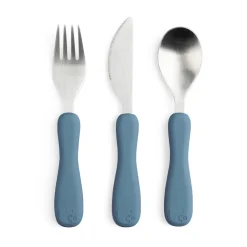 Sebra Bestik, silikone, Fanto, nordic blue- Bestik