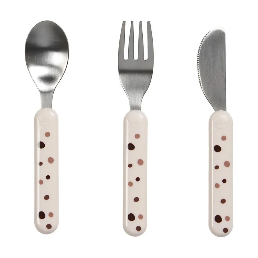 Done By Deer Bestiksæt - dreamy dots pudder- Bestik