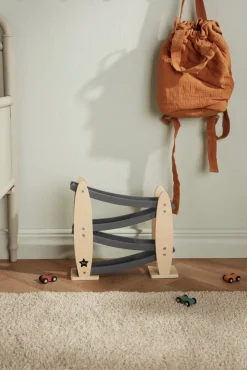 KIDSCONCEP Bilbane, natur/grå- Legetøjsbiler