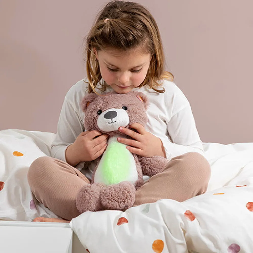 ZAZU Bjørnen Brody, søvntræner - pink-Børn White Noise Og Højtalere|Lamper