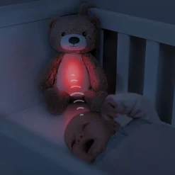 ZAZU Bjørnen Brody, søvntræner - taupe-Børn White Noise Og Højtalere|Lamper