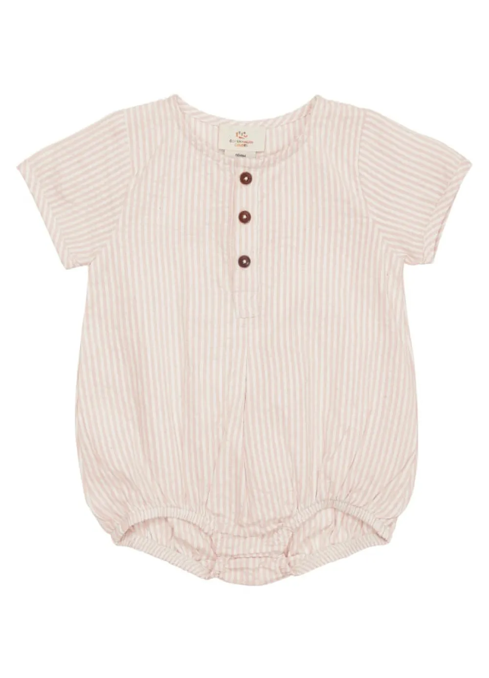 Copenhagen Colors Bæk og bølge romper - DUSTY ROSE- Bodystocking Kortærmet