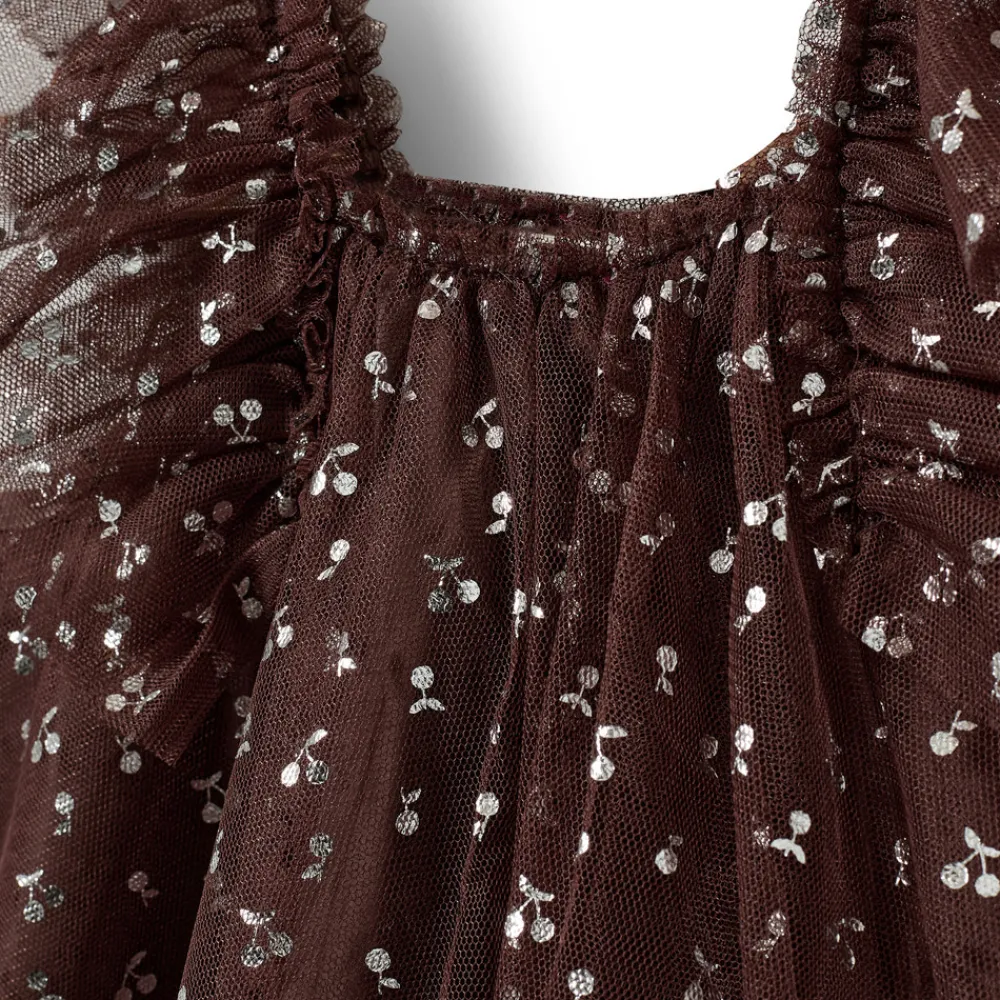 Sofie Schnoor Kids Blossom Kjole - Brown- Kjoler