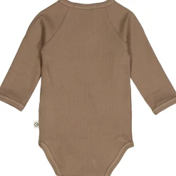 Müsli Body - Walnut- Bodystocking M. Skrålukning|Bodystocking Langærmet