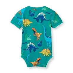 Småfolk Body kortærmer - Teal- Bodystocking Kortærmet