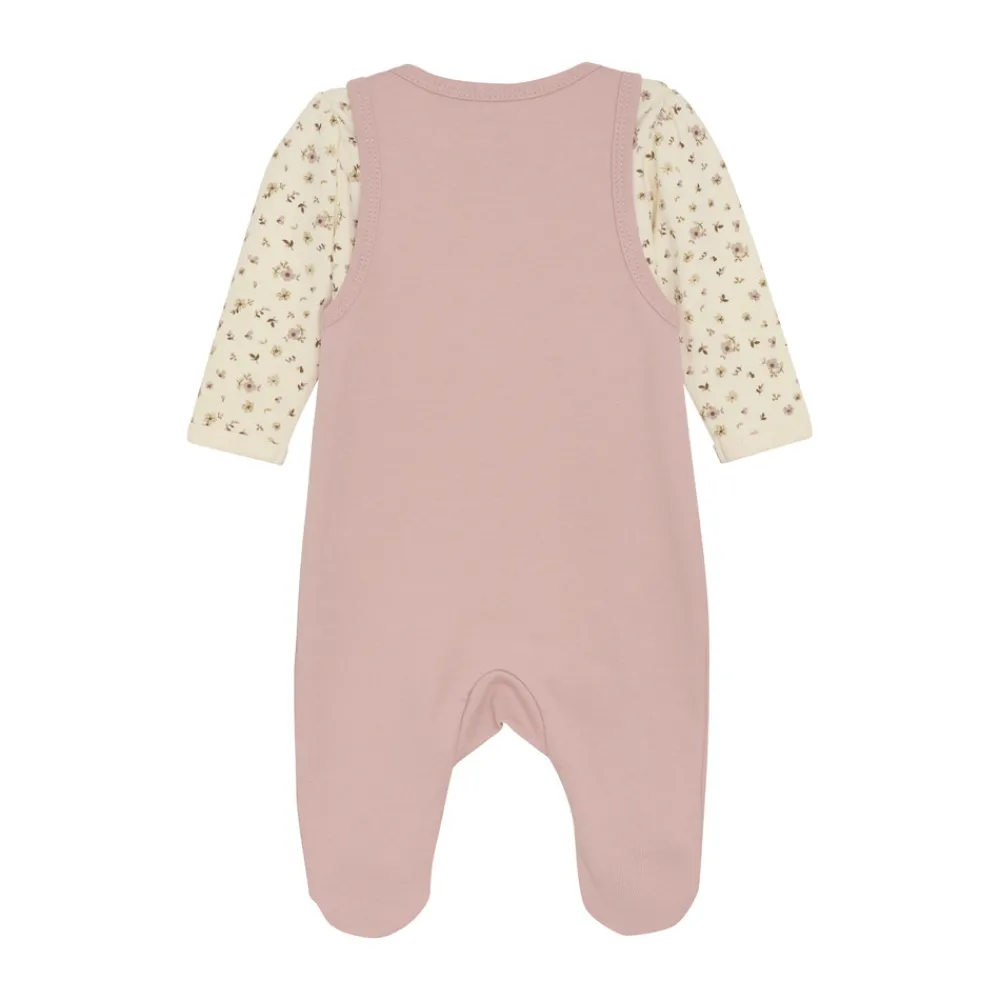 Fixoni Body langærmet m. Romper - Shadow gray- Heldragter M. Fod|Bodystocking Langærmet