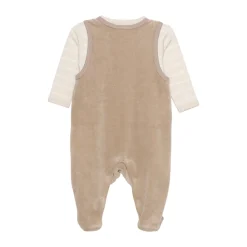 Fixoni Body langærmet m.velour romper - Dune- Bodysæt|Heldragter M. Fod