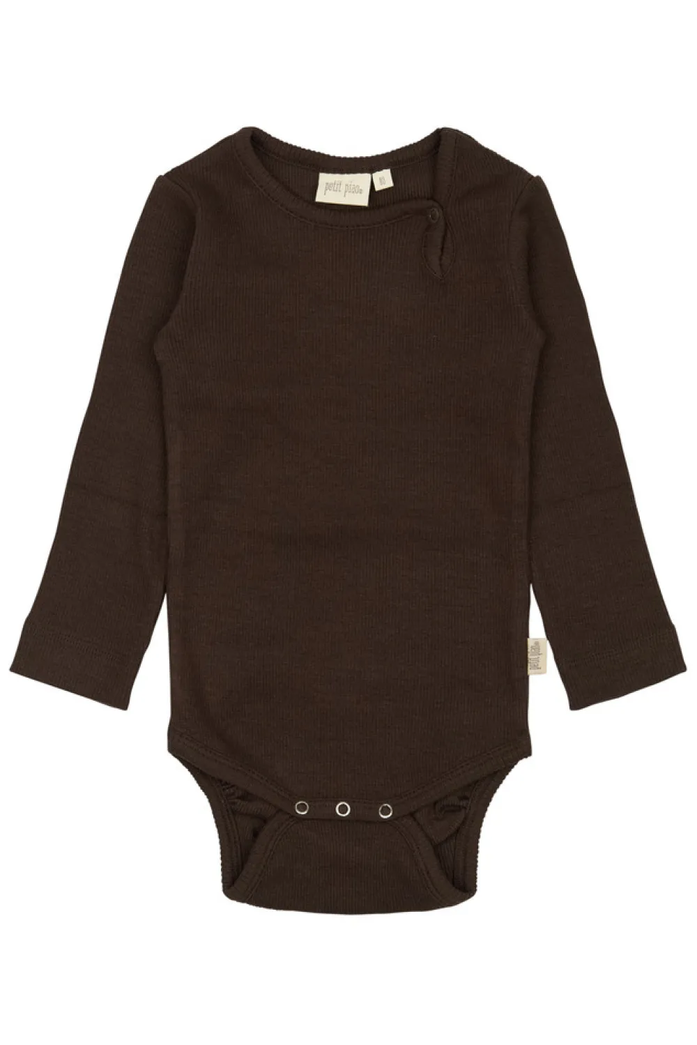 PETIT PIAO Body ls - Coffee Bean- Bodystocking Langærmet