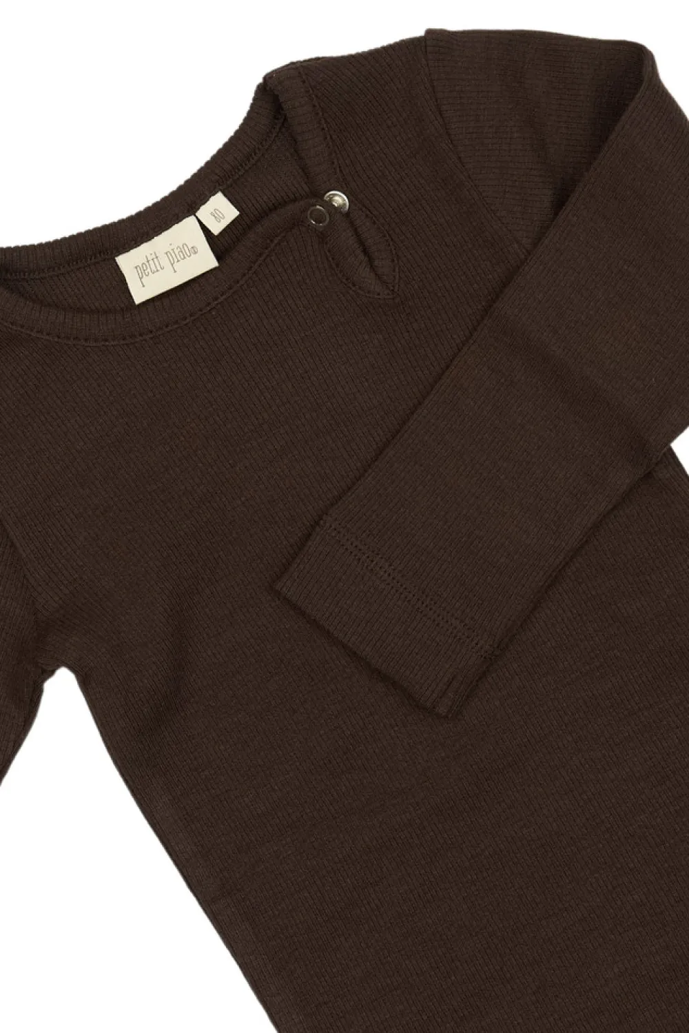 PETIT PIAO Body ls - Coffee Bean- Bodystocking Langærmet