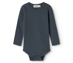 MarMar Copenhagen Body med lange ærmer - Blue- Bodystocking Langærmet