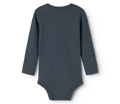 MarMar Copenhagen Body med lange ærmer - Blue- Bodystocking Langærmet