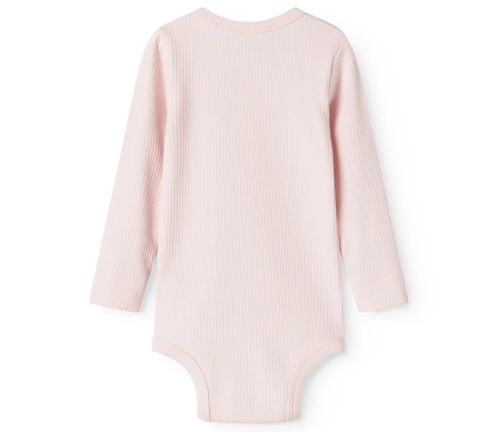 MarMar Copenhagen Body med lange ærmer - Rosa- Bodystocking Langærmet