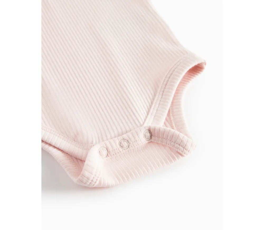 MarMar Copenhagen Body med lange ærmer - Rosa- Bodystocking Langærmet