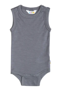 Joha Body uden ærmer - Grey- Uldbodyer|Bodystocking Kortærmet