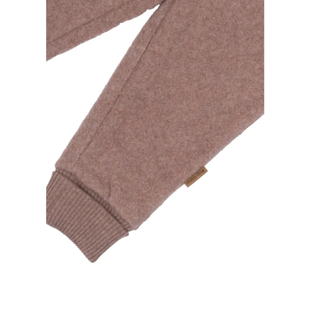 Mikk-Line Bomuld Fleece bukser - BURLWOODME- Softshell & Fleece|Bukser