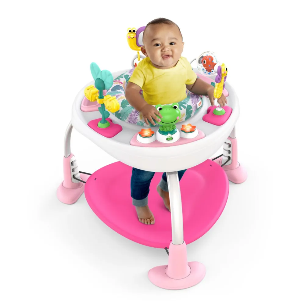 Bright Starts Bounce Bounce Baby 2-in-1 legetrampolin og bord- Gåvogne & Aktivitetsborde