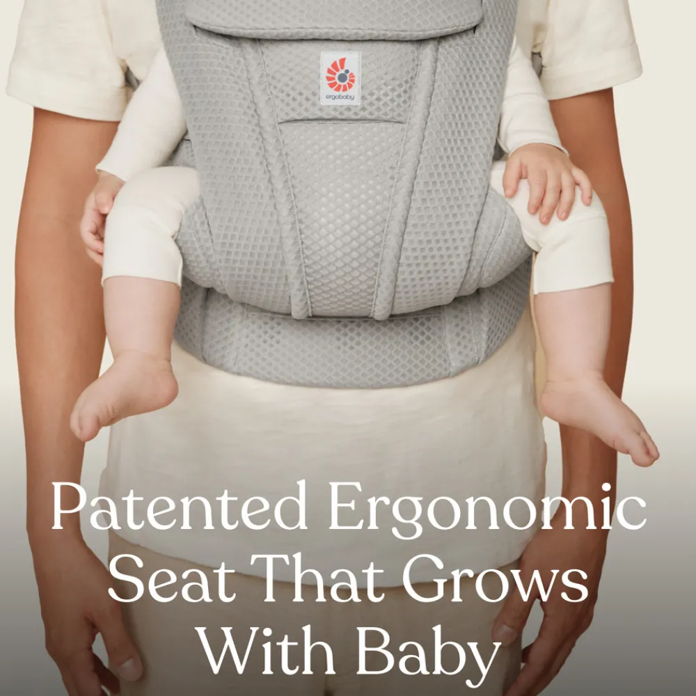 Ergobaby Bæresele, Omni deluxe, Mesh - Graphie Grey- Bæreseler & Vikler