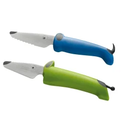 Kinderkitchen Børnekokkeknivsæt - grøn/blå- Bestik