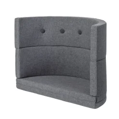 By KlipKlap Børnesofa cirkel - mørkegrå/sortgrå knap-Børn Tumlemøbler