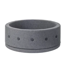 By KlipKlap Børnesofa cirkel - mørkegrå/sortgrå knap-Børn Tumlemøbler