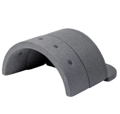 By KlipKlap Børnesofa cirkel - mørkegrå/sortgrå knap-Børn Tumlemøbler