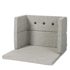 By KlipKlap Børnesofa, firkantet - lysegrå/mørkegrå knap-Børn Tumlemøbler