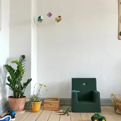 By KlipKlap Børnestol - grøn/lysegrøn knap-Børn Tumlemøbler