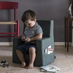 By KlipKlap Børnestol XL - grøn/lysegrøn knap-Børn Tumlemøbler